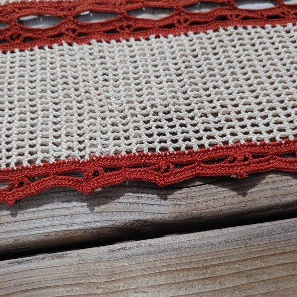 BEAUTIFUL Crochet Rectangle Table Runner - Picture 3 of 5
